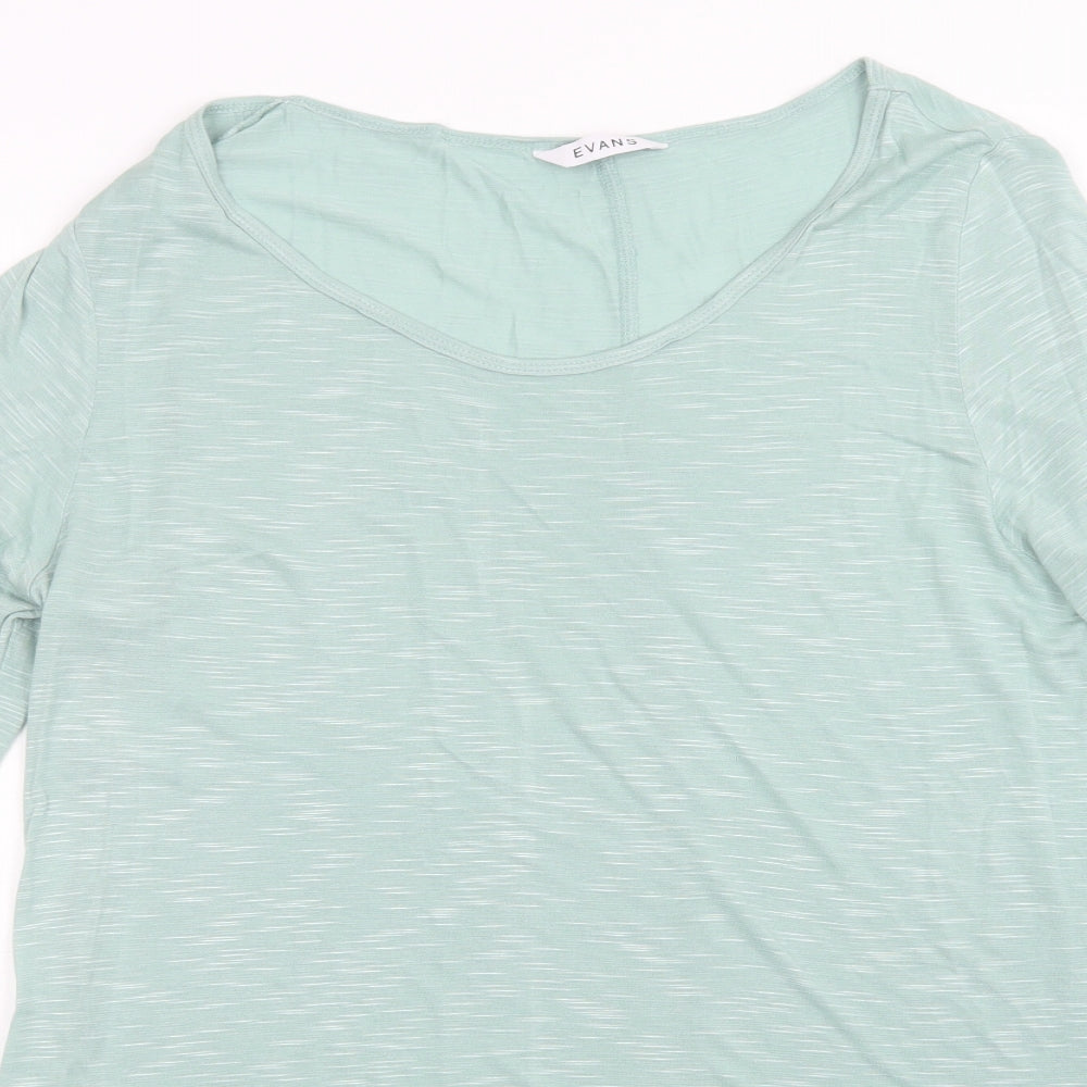 Evans Womens Green   Basic Blouse Size 16