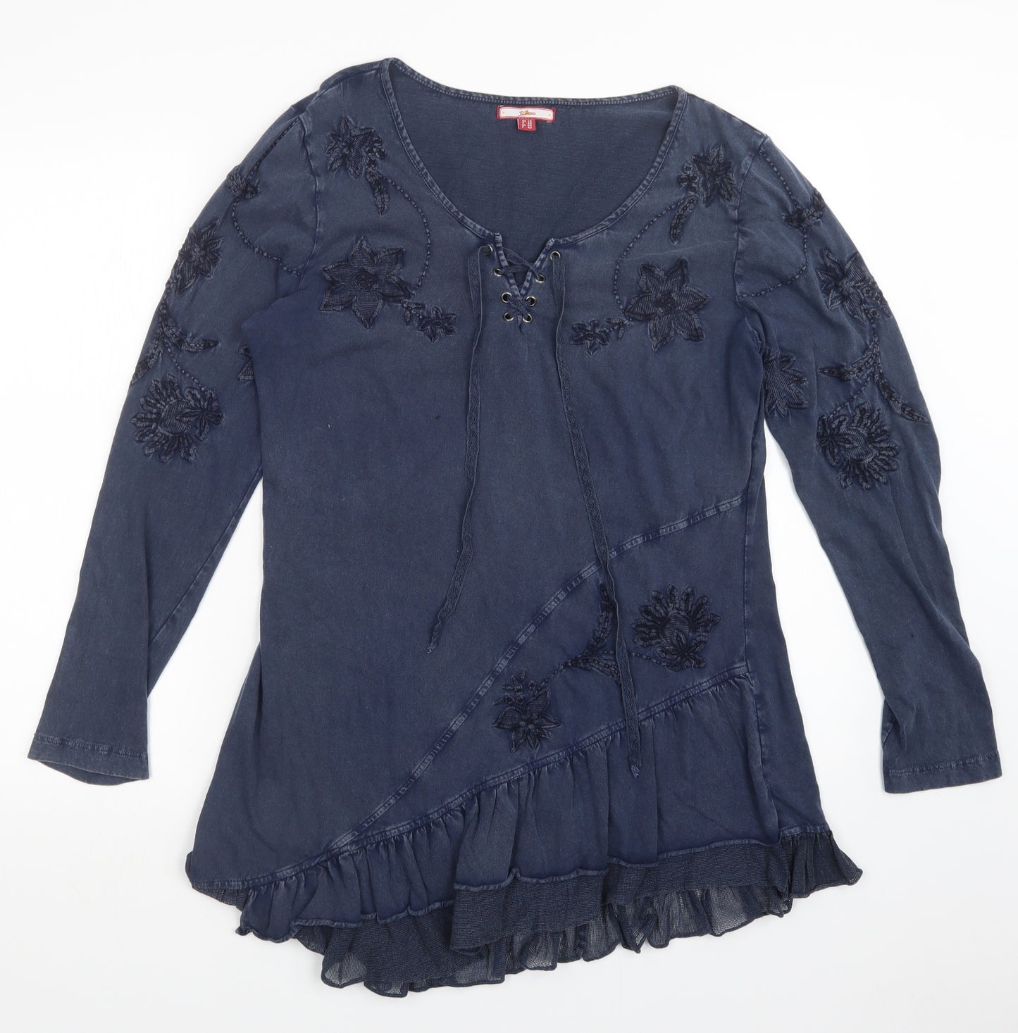 Joe Browns Womens Blue Floral  Basic Blouse Size 14