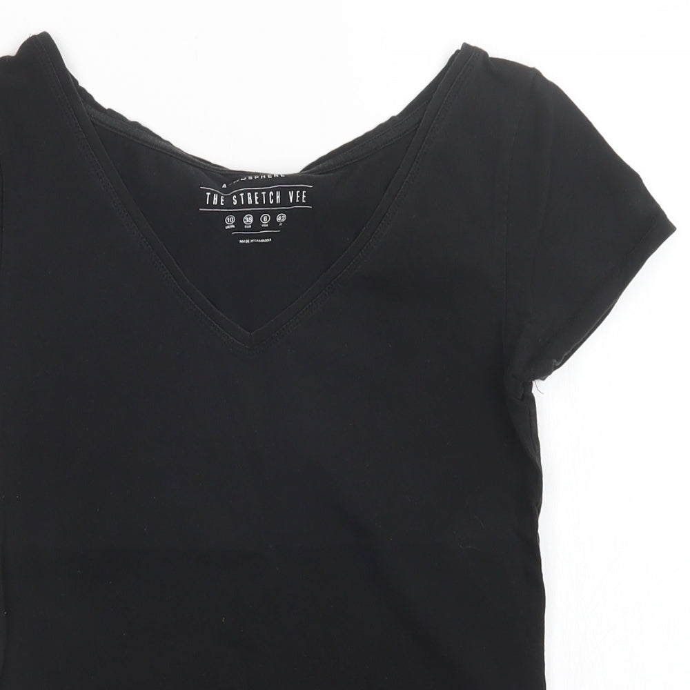 Atmosphere Womens Black   Basic T-Shirt Size 10