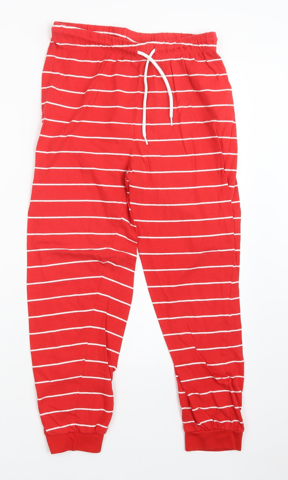 Primark Womens Red Striped   Pyjama Pants Size XS