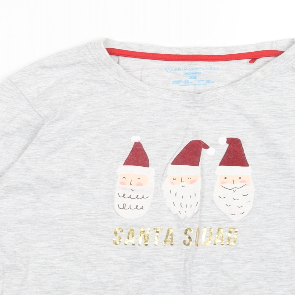 Primark Womens Grey   Top Pyjama Top Size XS