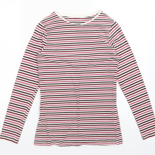 Primark Womens Multicoloured Striped  Basic T-Shirt Size S