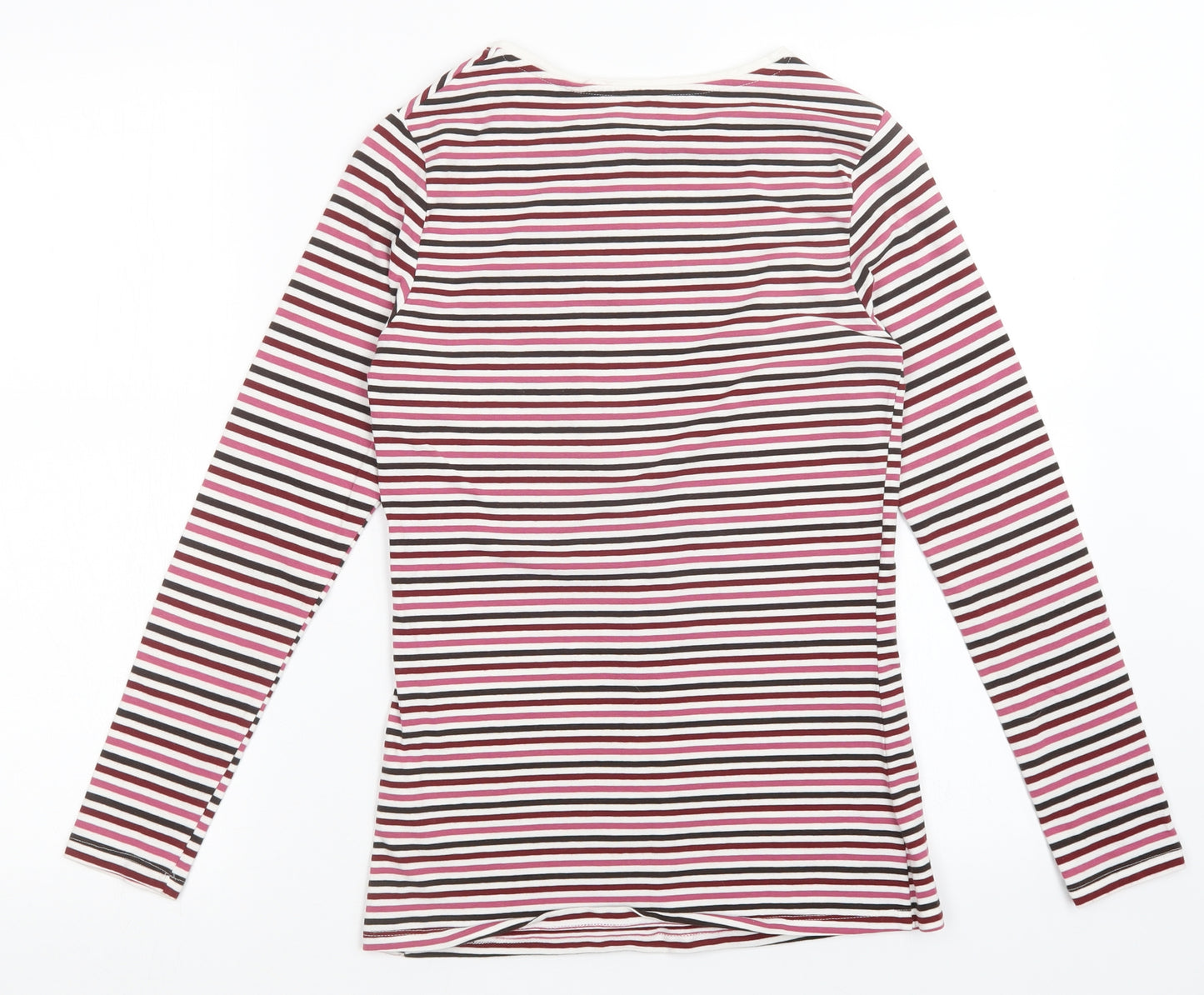 Primark Womens Multicoloured Striped  Basic T-Shirt Size S