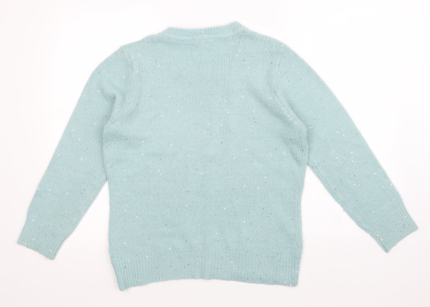 Peacocks Womens Green   Pullover Jumper Size M