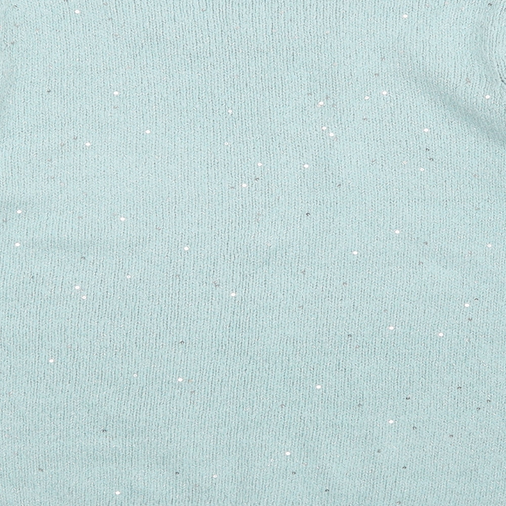 Peacocks Womens Green   Pullover Jumper Size M