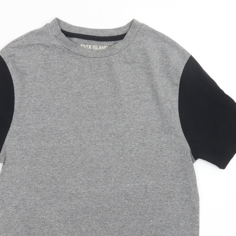 River Island Mens Grey    T-Shirt Size S