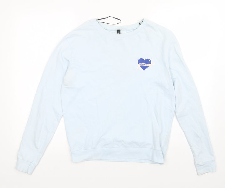 H&M Womens Blue Pullover Sweatshirt Size S