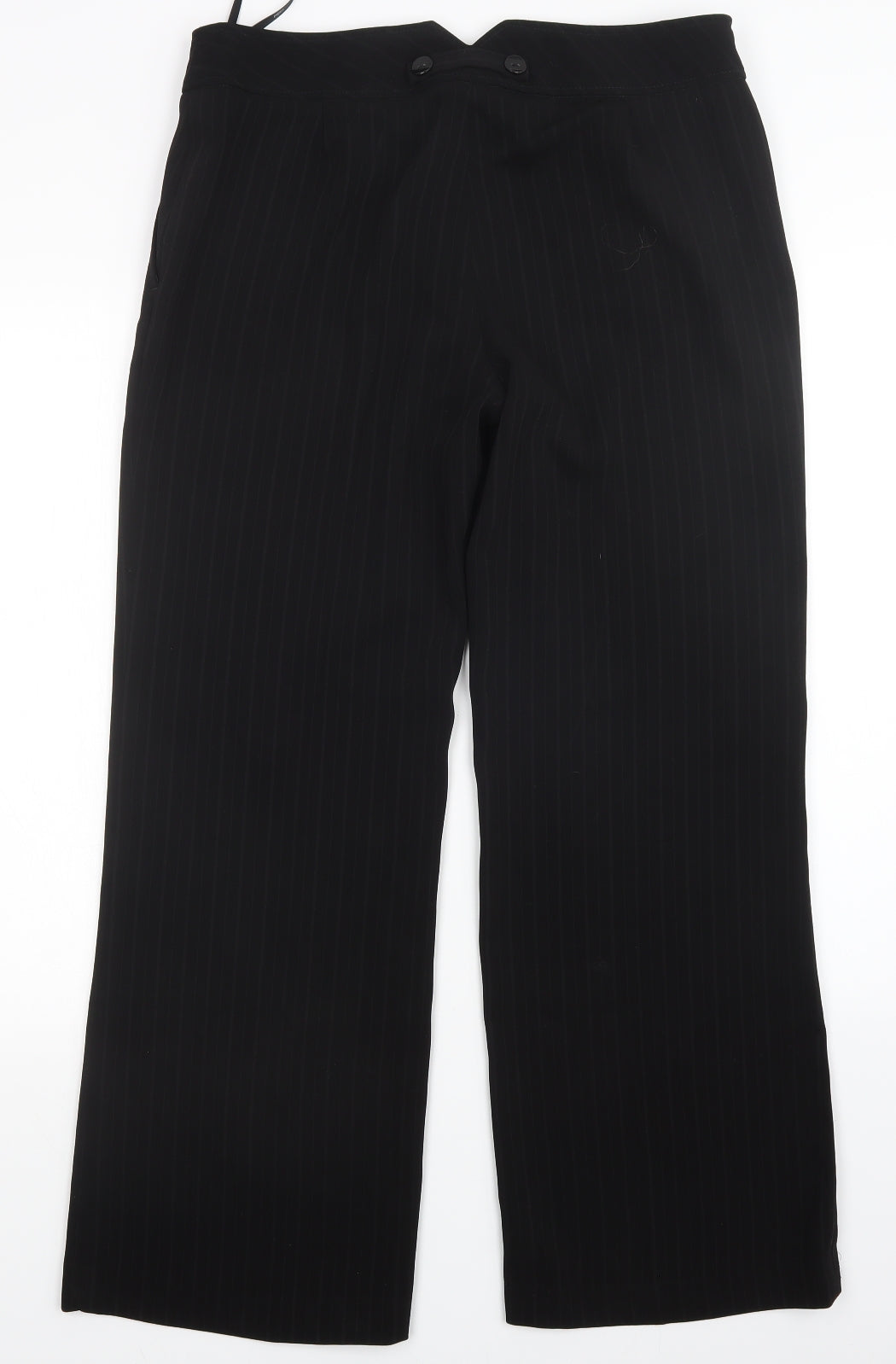 Papaya Womens Black   Trousers  Size 14 L30 in