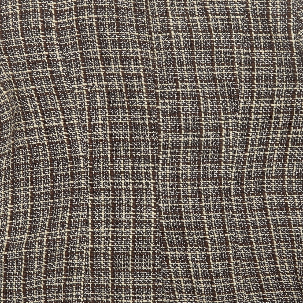 Wardrobe Womens Brown Check  Jacket Blazer Size 12