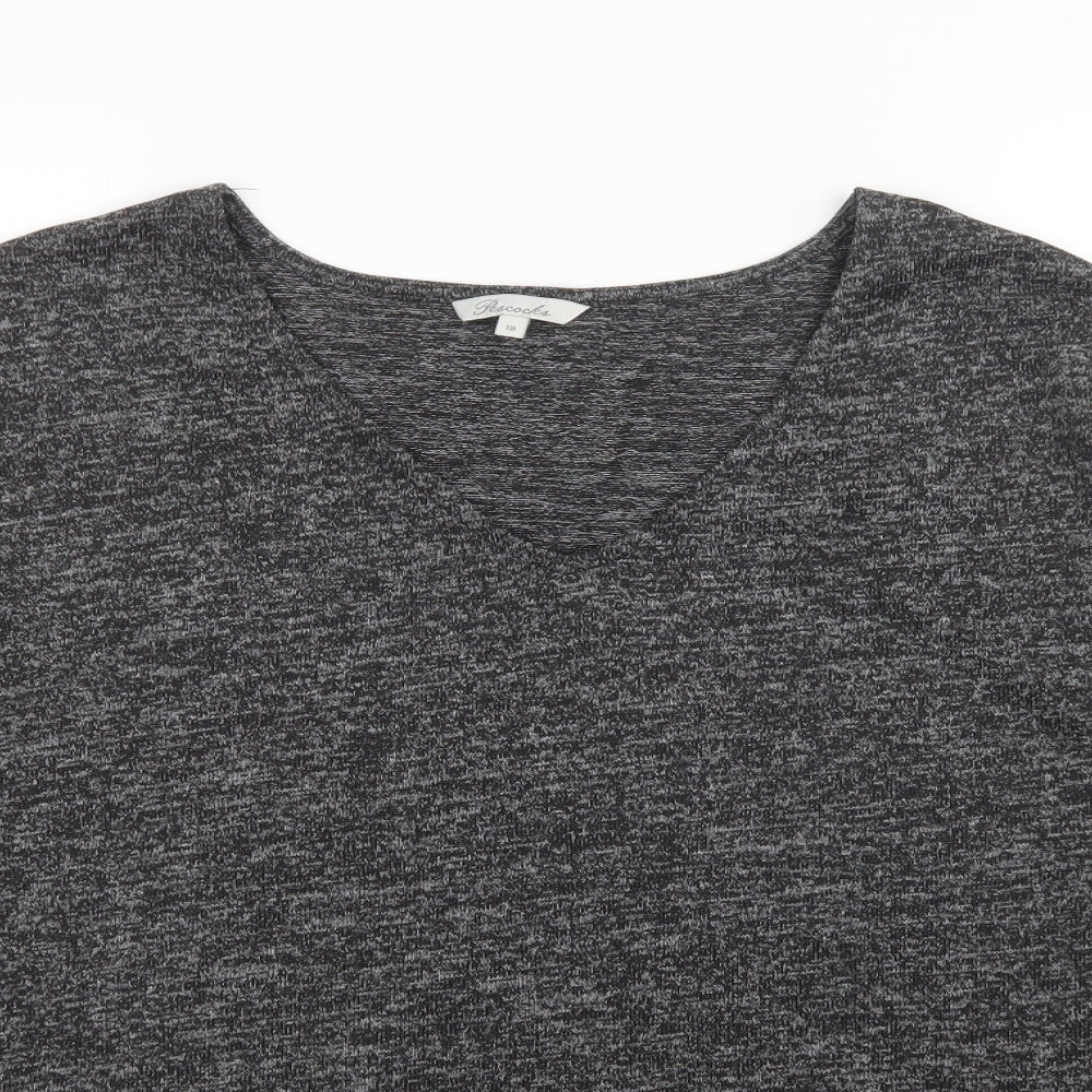 Peacocks Womens Grey   Pullover Jumper Size 18