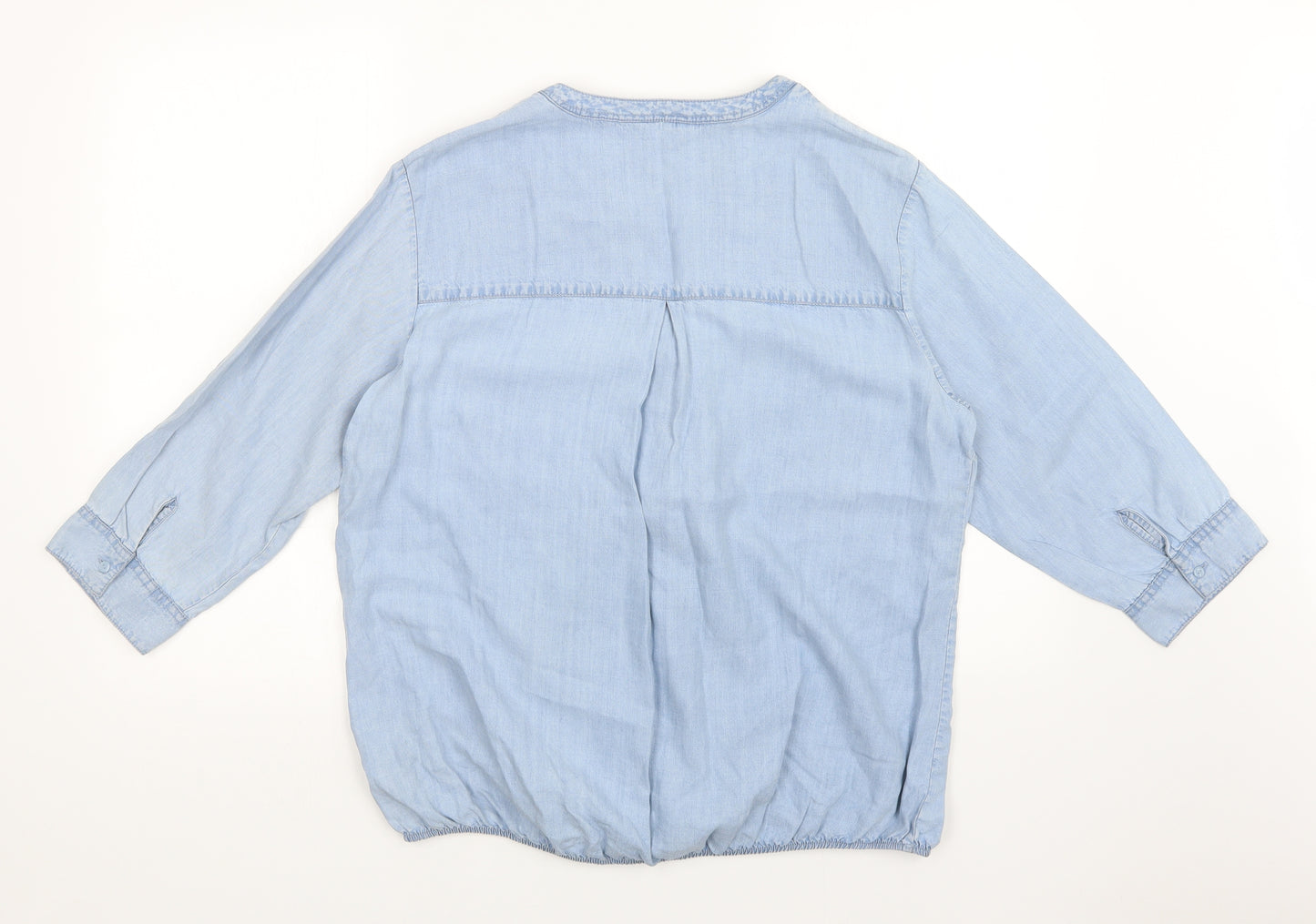 F&F Womens Blue  Denim Basic Button-Up Size 18