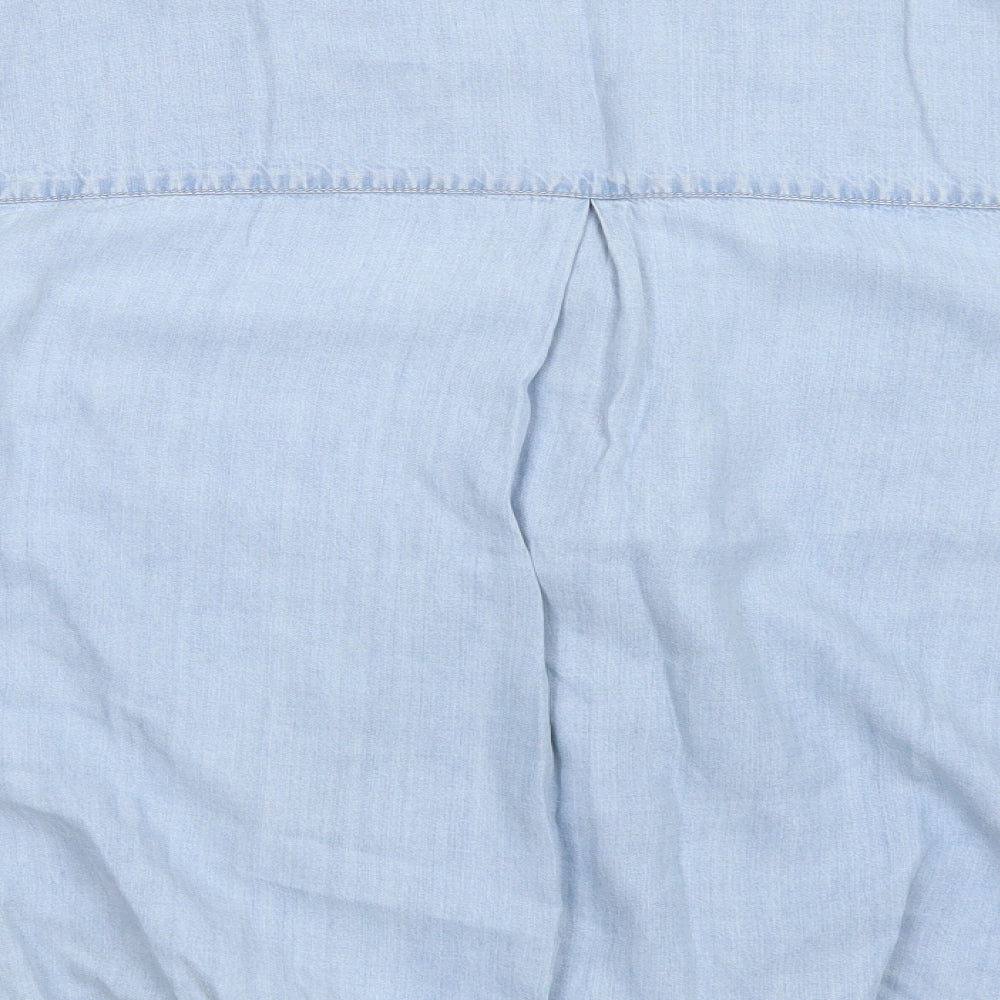F&F Womens Blue  Denim Basic Button-Up Size 18