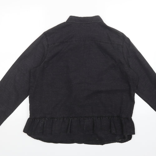 NEXT Womens Black   Basic Button-Up Size 16