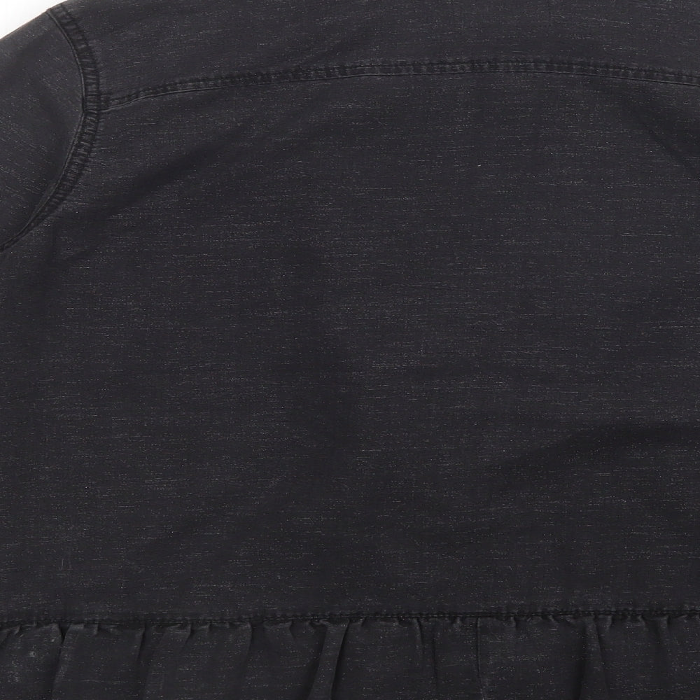 NEXT Womens Black   Basic Button-Up Size 16