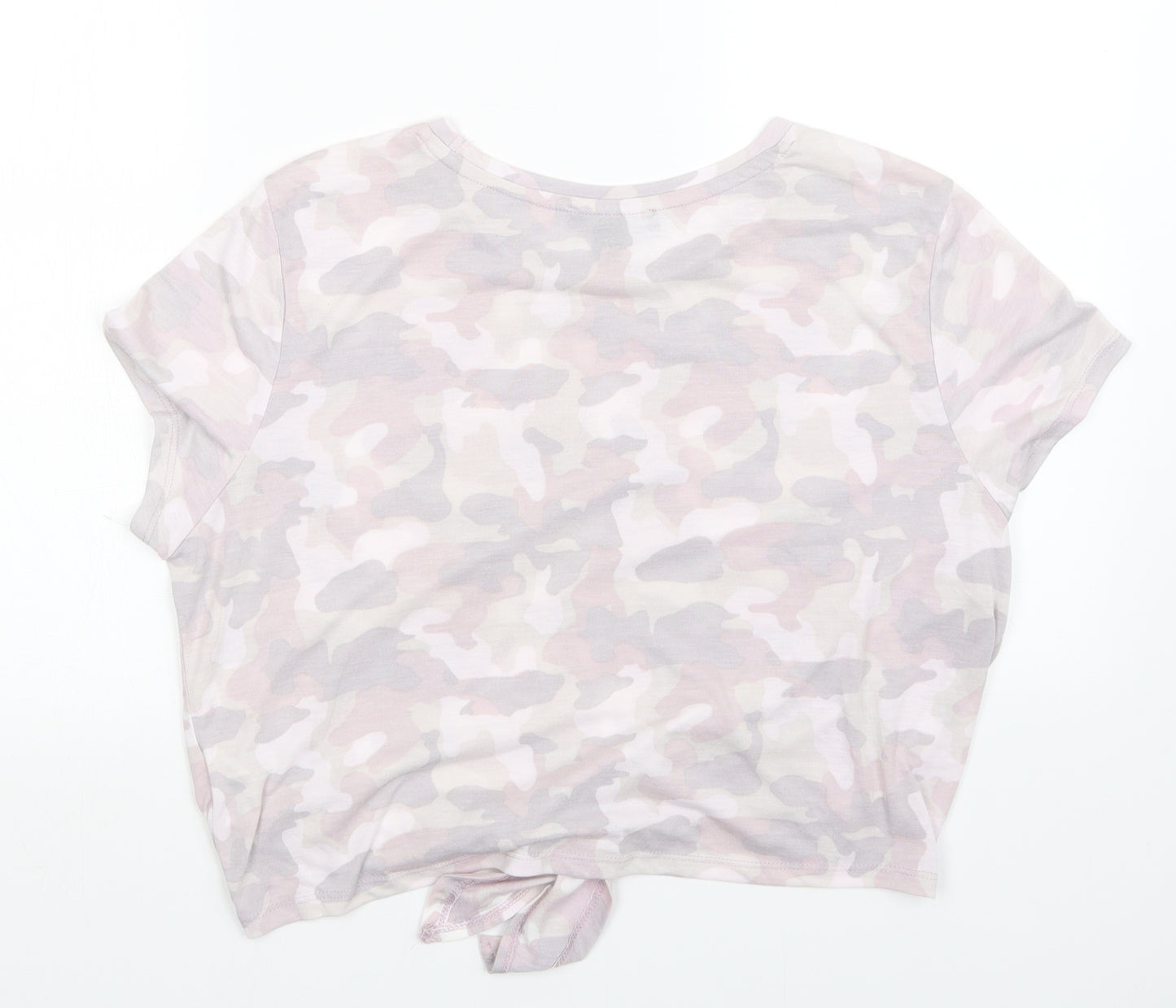 Primark Womens Pink Camouflage  Basic T-Shirt Size 20