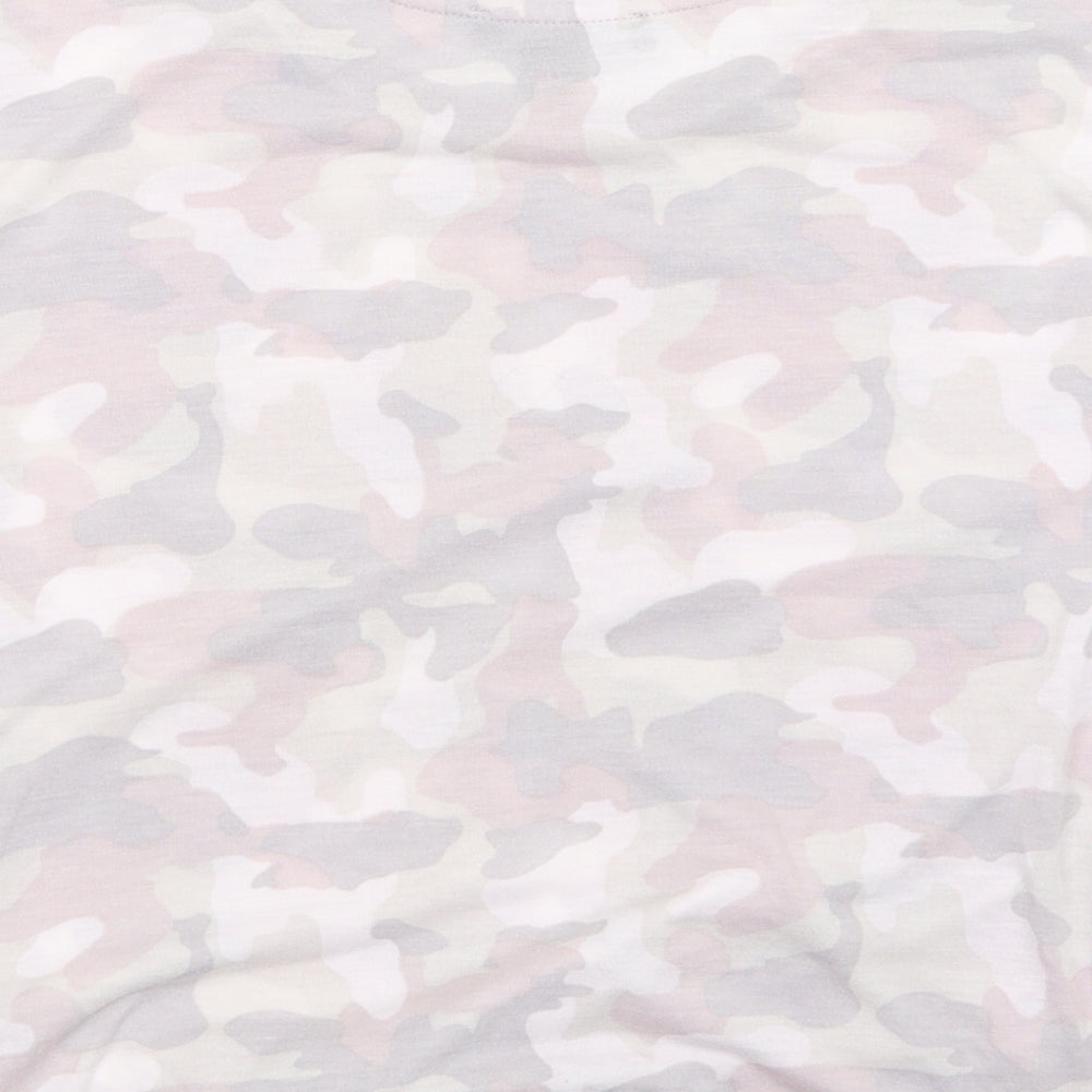 Primark Womens Pink Camouflage  Basic T-Shirt Size 20