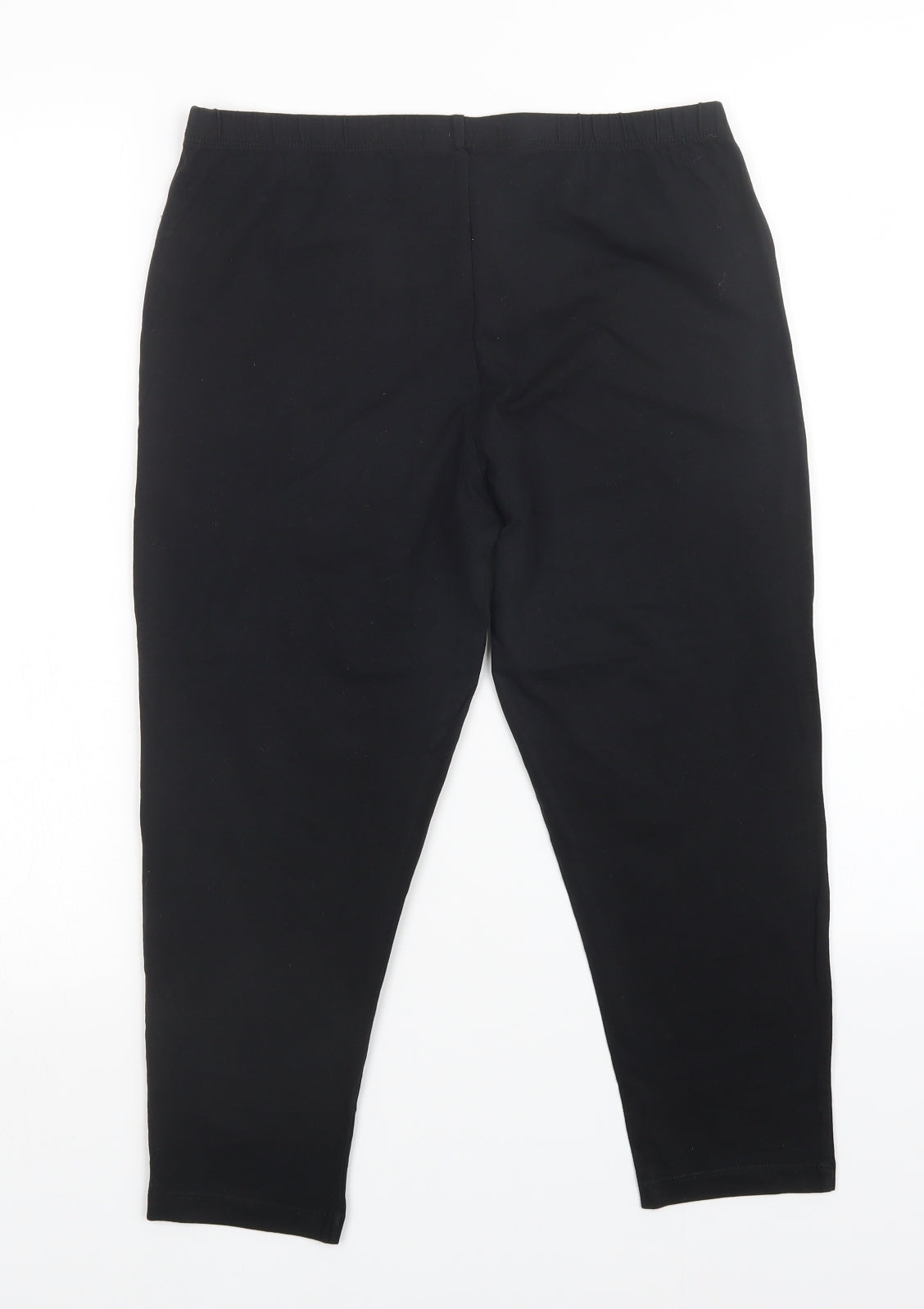 George Womens Black   Pedal Pusher Leggings Size 16 L21 in