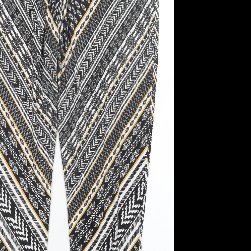 F&F Womens Multicoloured Striped  Harem Trousers Size 18 L28 in