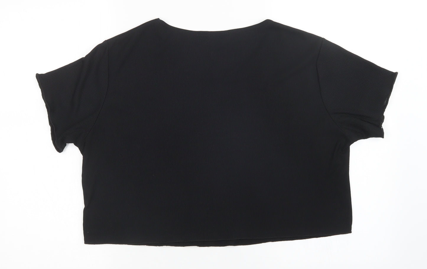 Boohoo Womens Black   Basic Blouse Size 22