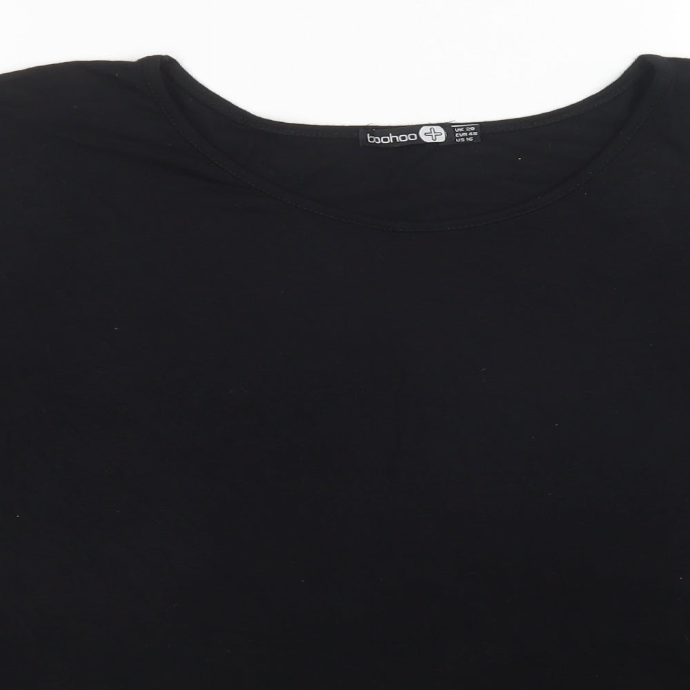 Boohoo Womens Black   Basic T-Shirt Size 20