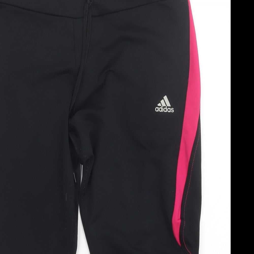 adidas Womens Black   Pedal Pusher Leggings Size L L20 in