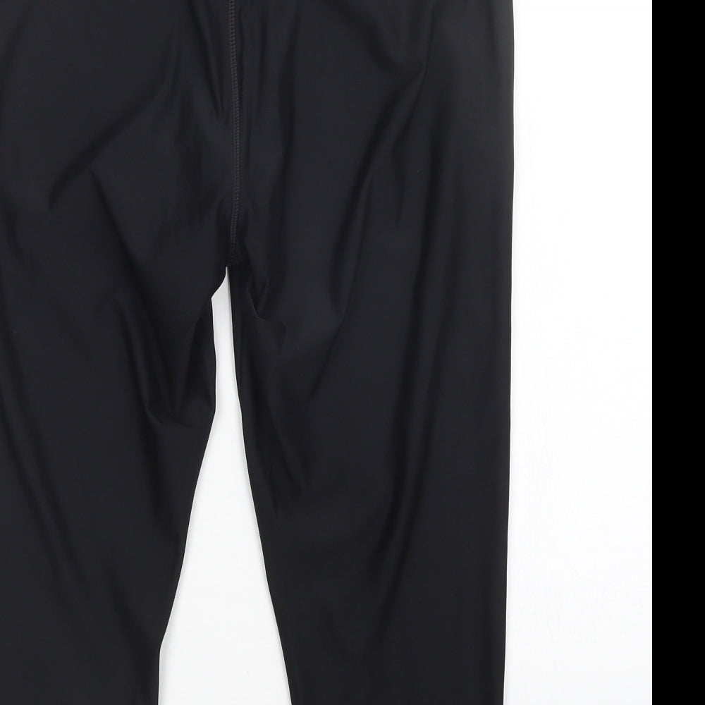 Athletic Works Womens Black   Compression Shorts Size L