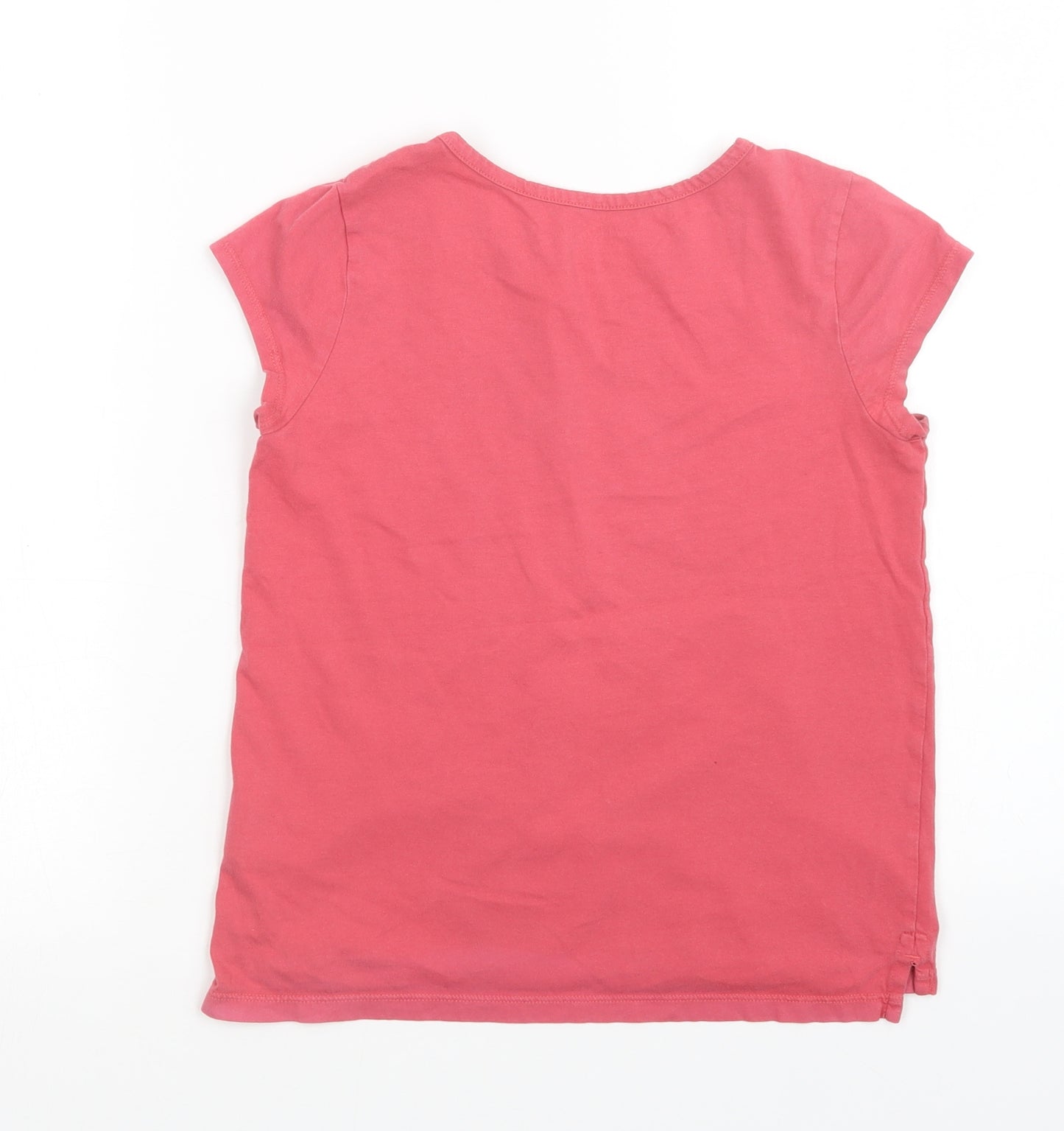Lands End Girls Pink   Basic T-Shirt Size 10-11 Years