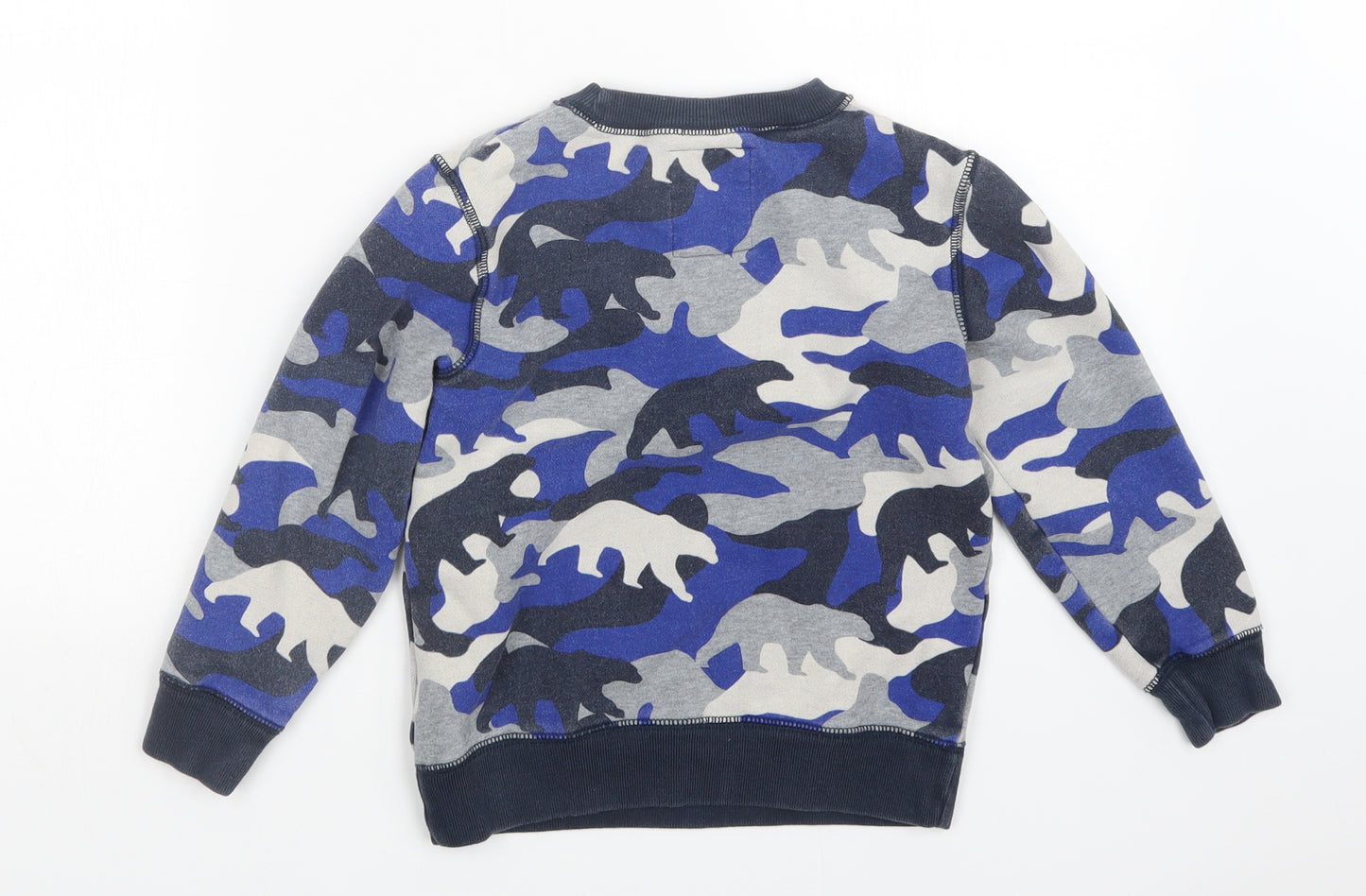 Boden Boys Multicoloured Camouflage  Pullover Sweatshirt Size 6-7 Years