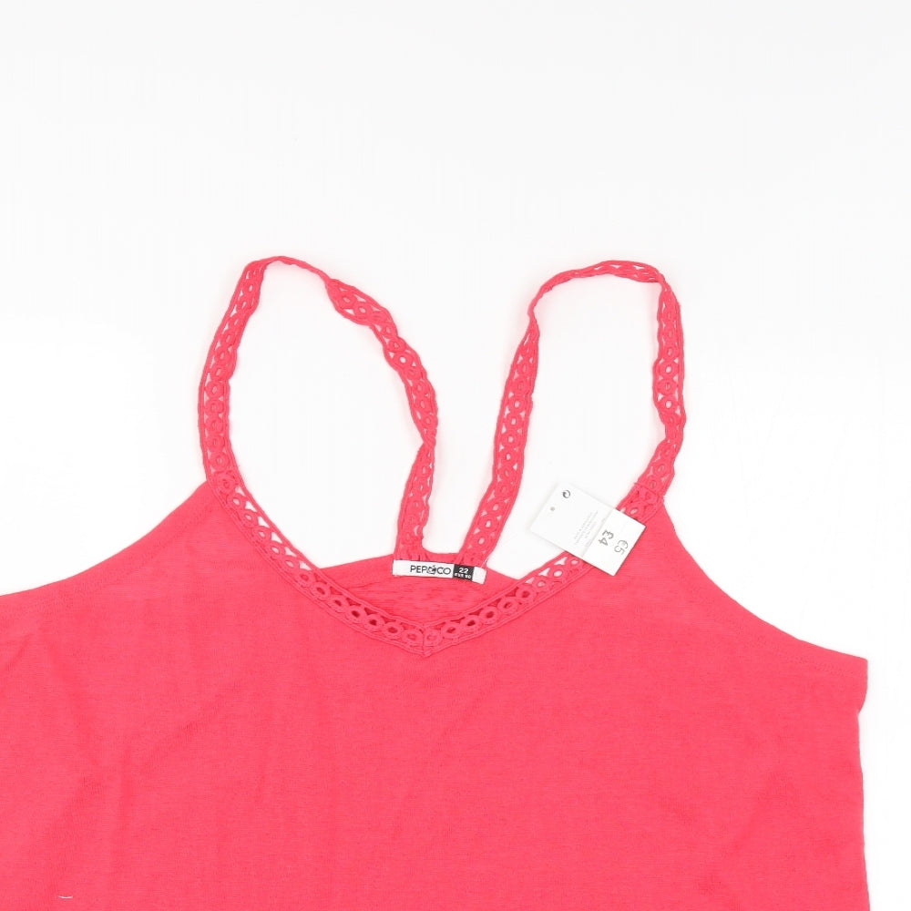 Pep & Co Womens Red   Basic Tank Size 22