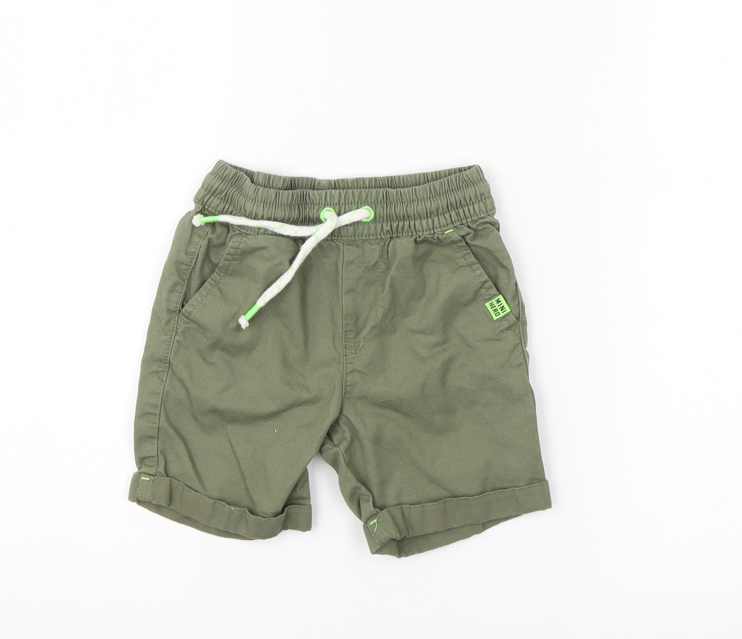 F&F Boys Green   Cargo Shorts Size 2-3 Years