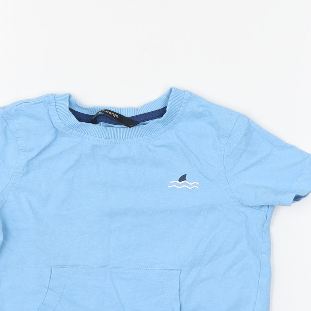 George Boys Blue   Pullover T-Shirt Size 2-3 Years