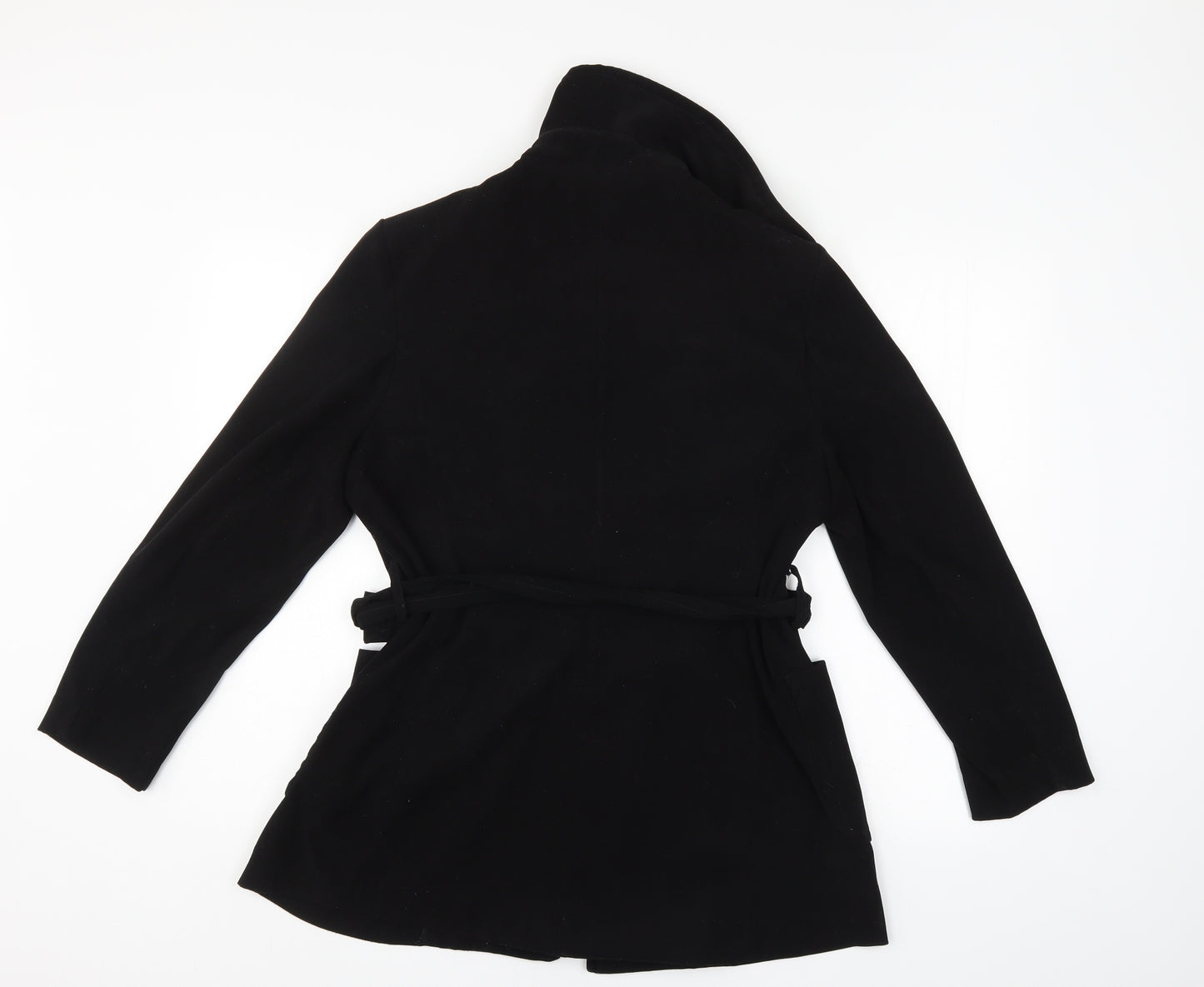 Ozone Womens Black   Overcoat Coat Size 12