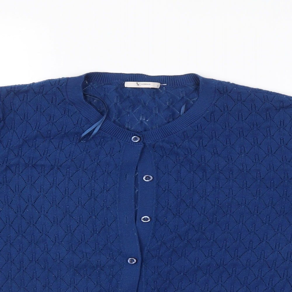 TU Womens Blue   Cardigan Jumper Size 12