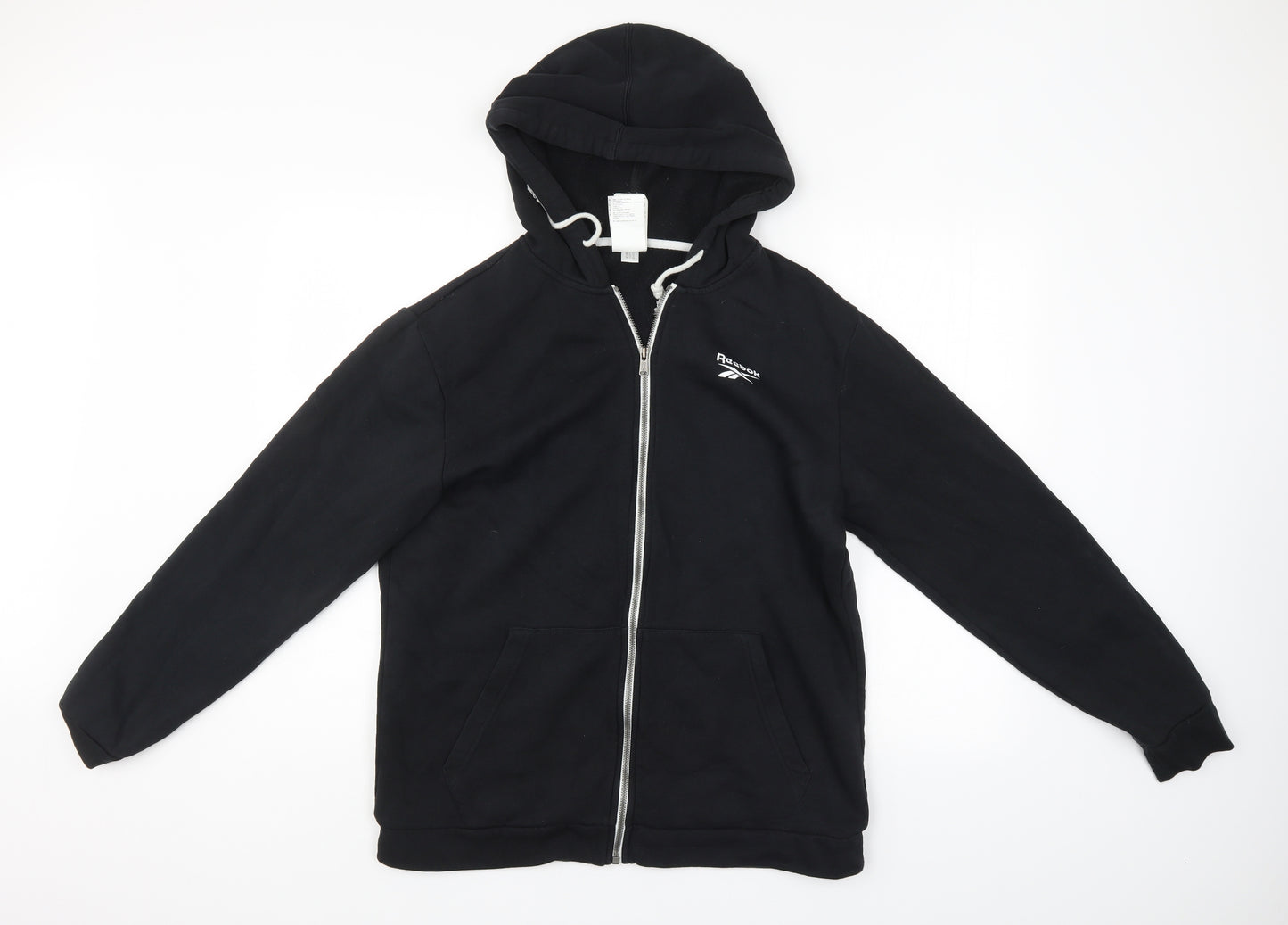 Reebok Mens Black   Full Zip Hoodie Size M