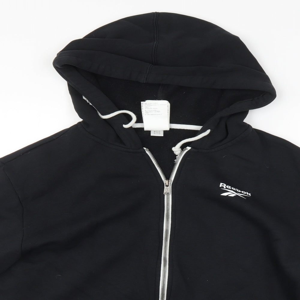Reebok Mens Black   Full Zip Hoodie Size M