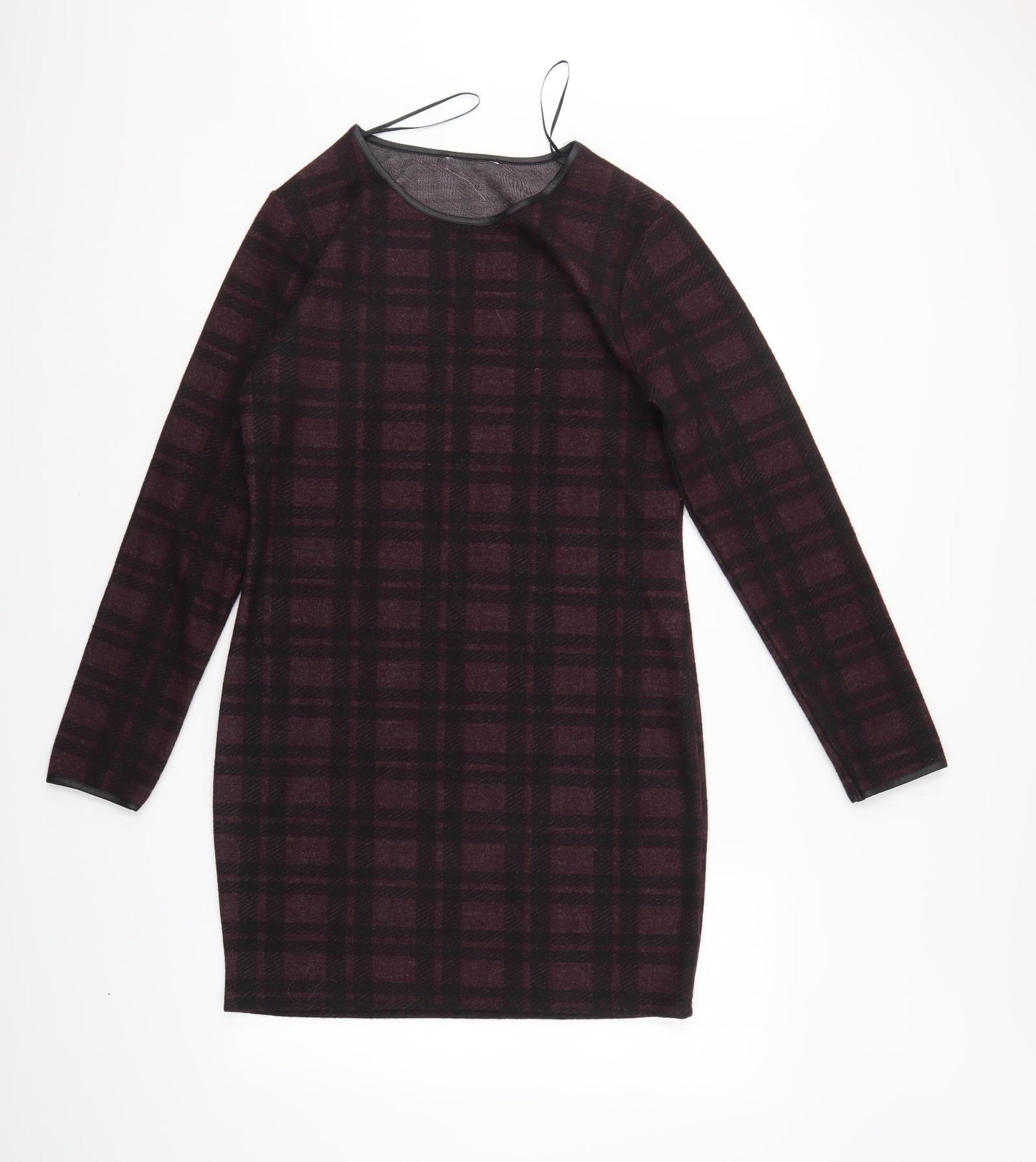 Peacocks Womens Multicoloured Check  Jumper Dress  Size 14