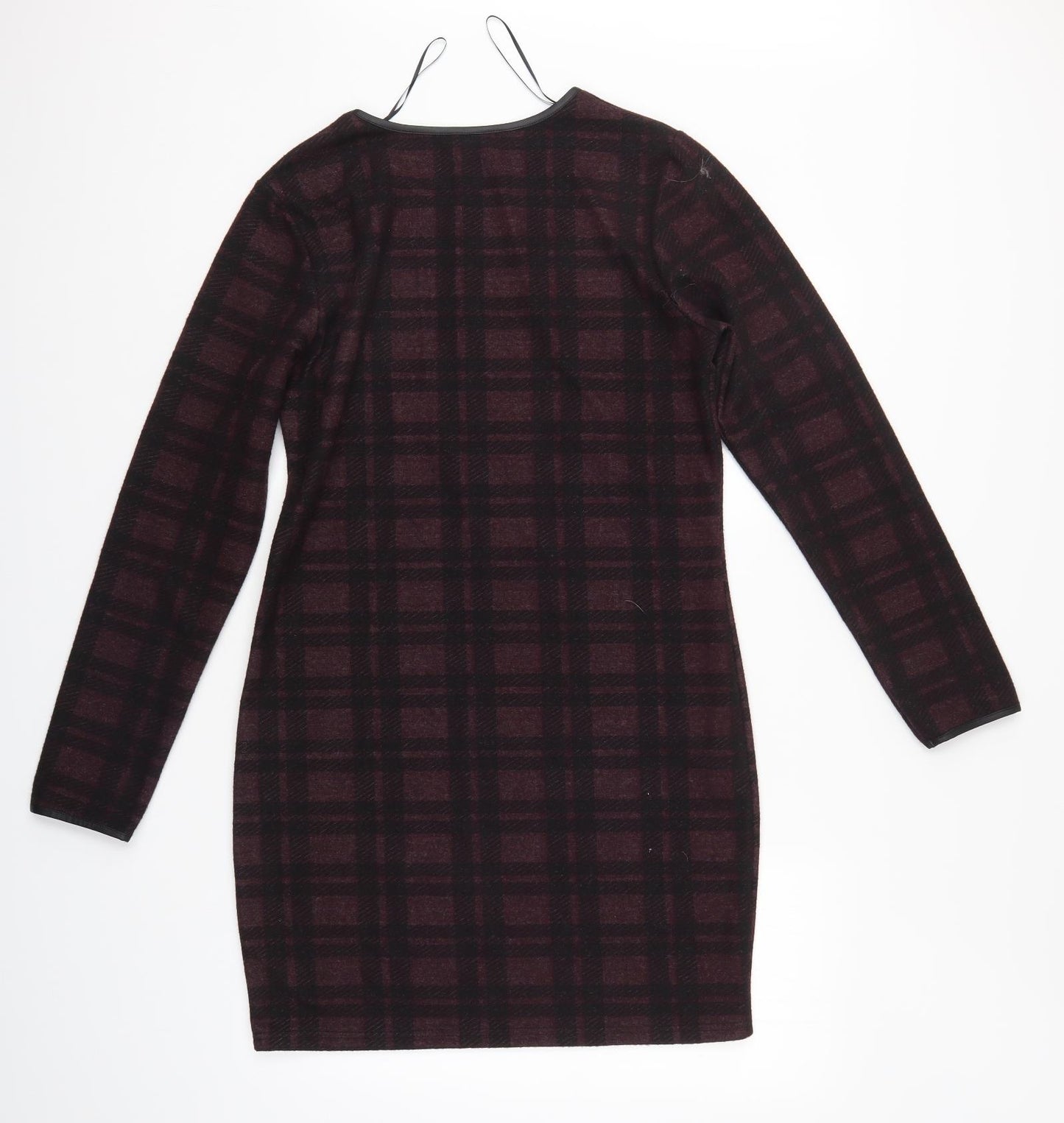 Peacocks Womens Multicoloured Check  Jumper Dress  Size 14