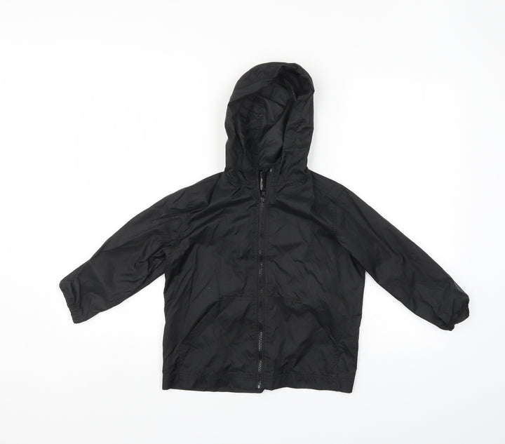 Ladybird Boys Black Rain Coat Jacket Size S