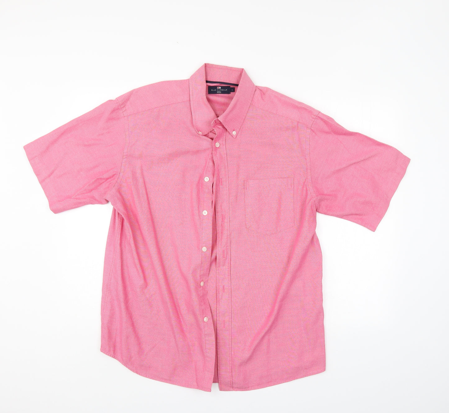 Blue Harbour Mens Pink    Button-Up Size L