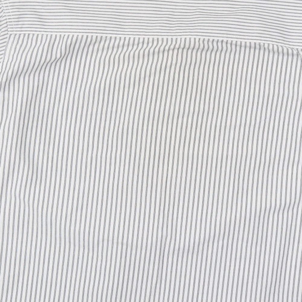 NEXT Mens Blue Striped   Button-Up Size L