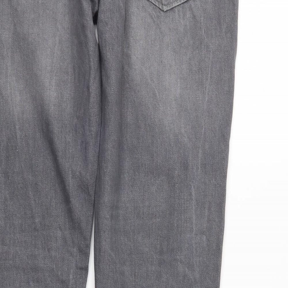 Authentic Casual Wear Mens Grey  Denim Straight Jeans Size 38 L31 in