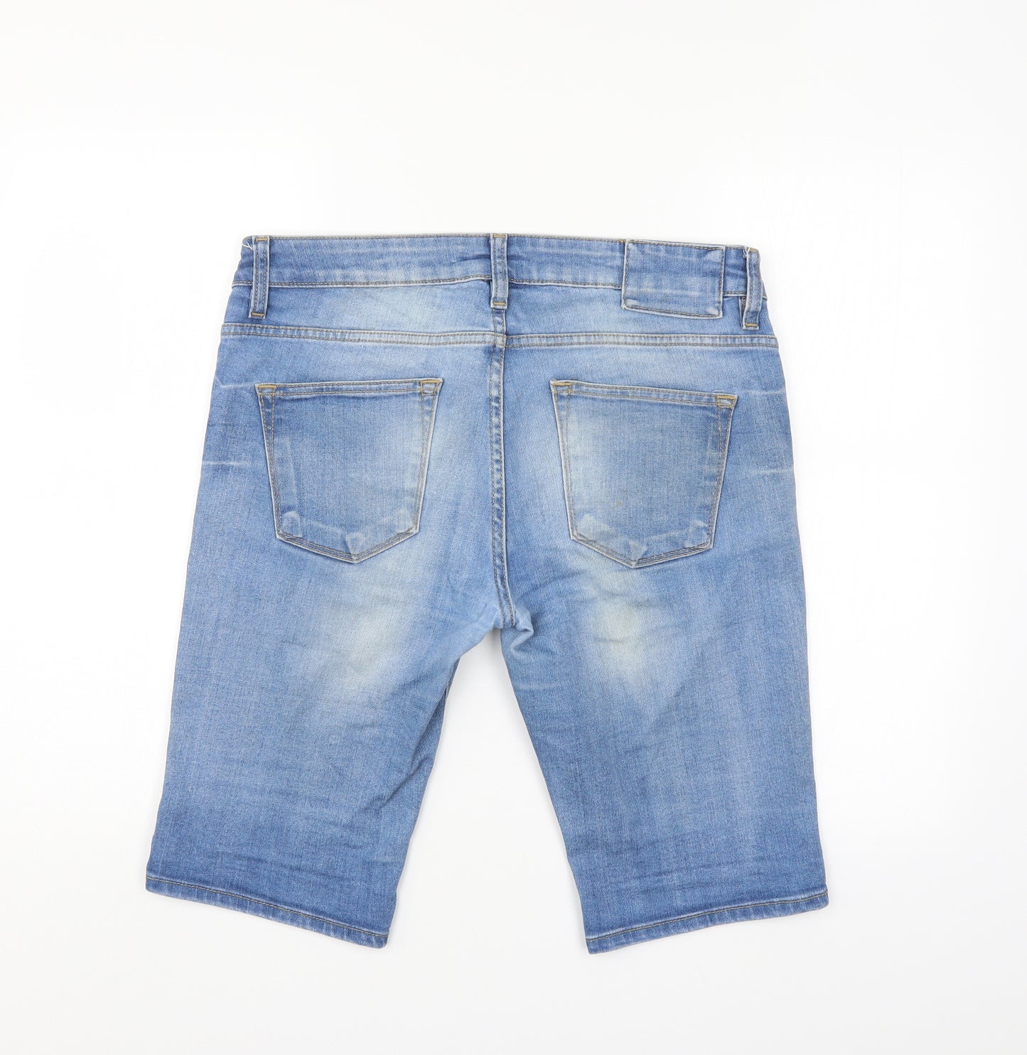 River Island Mens Blue  Denim  Shorts Size 32