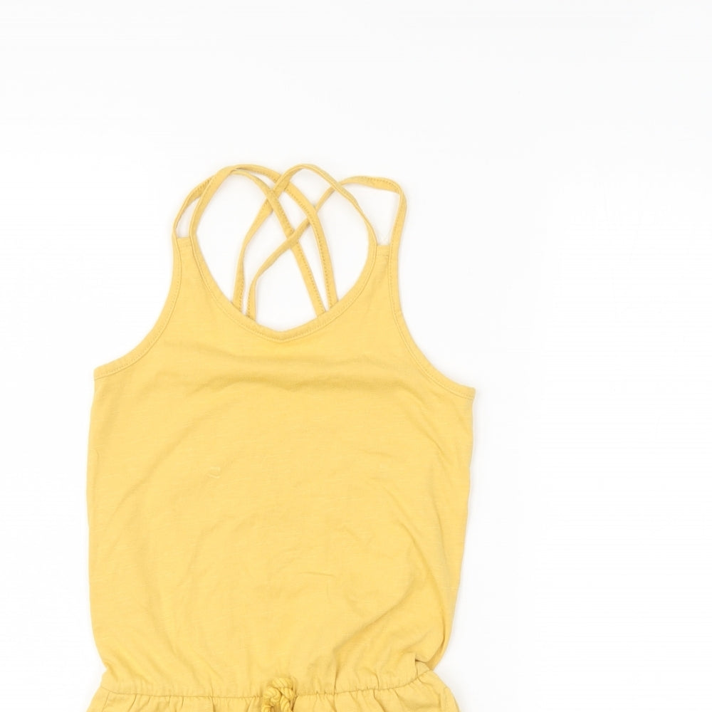 George Girls Yellow   Shorts One-Piece Size 10-11 Years