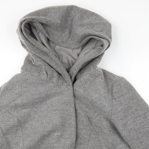 Womens Grey   Overcoat Coat Size 16