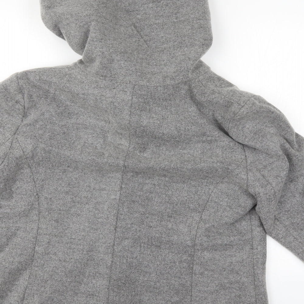Womens Grey   Overcoat Coat Size 16
