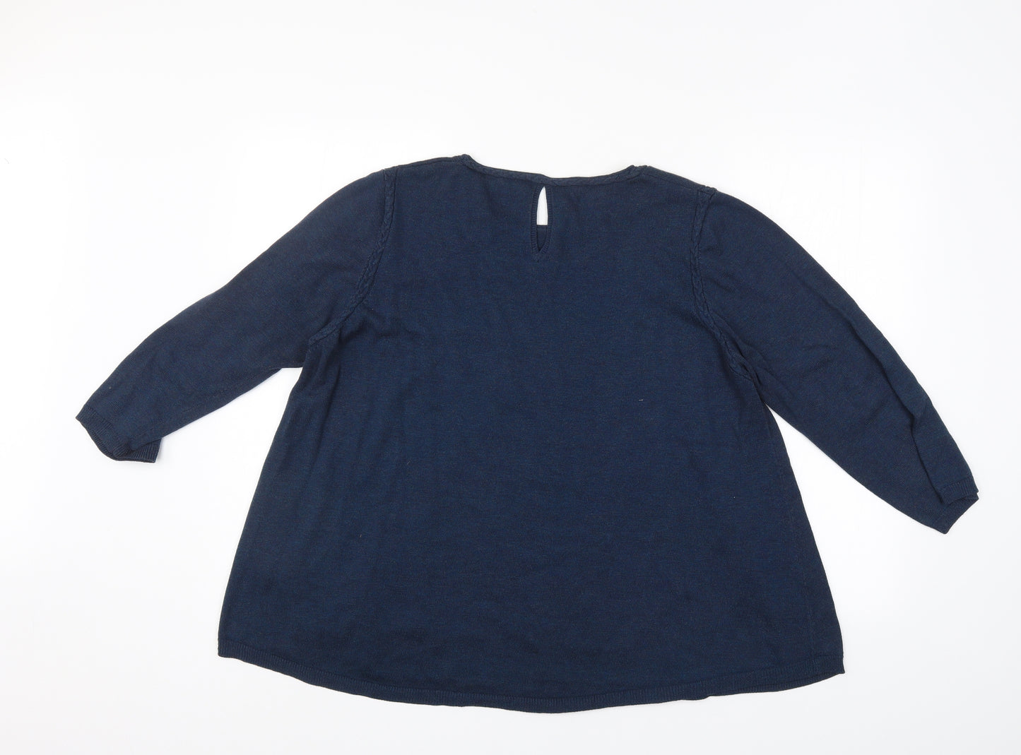Monsoon Womens Blue   Pullover Jumper Size 22