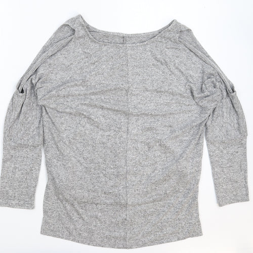 Preworn Womens Grey  Knit Pullover Jumper Size 16