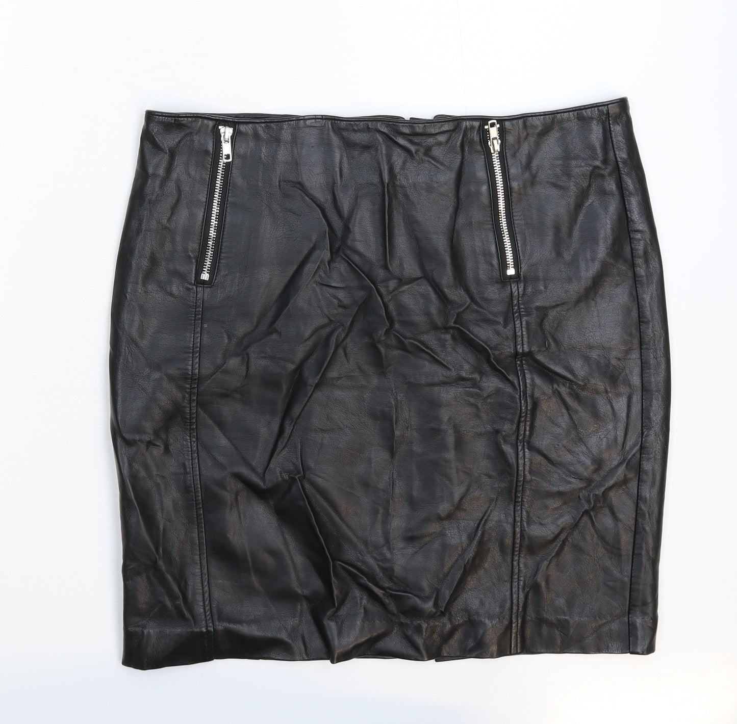 MaterialGirl Womens Black   Mini Skirt Size 14