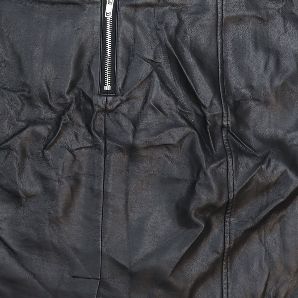 MaterialGirl Womens Black   Mini Skirt Size 14