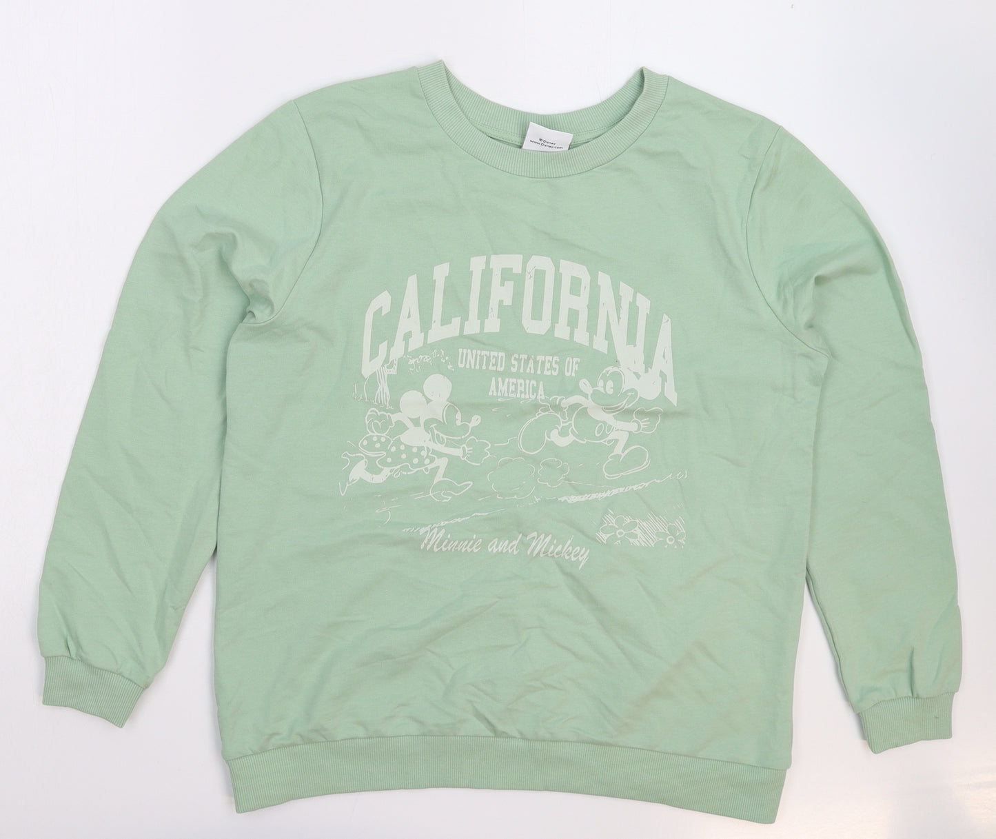 TU Womens Green   Pullover Sweatshirt Size 12  - Disney